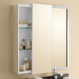 12 X 32 Dakota Sliding Door Bathroom Wall Cabinet Ronbow Home with regard to proportions 1000 X 1000