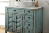 36 Benton Collection Distress Blue Abbeville Vessel Sink Bathroom intended for measurements 1024 X 1013