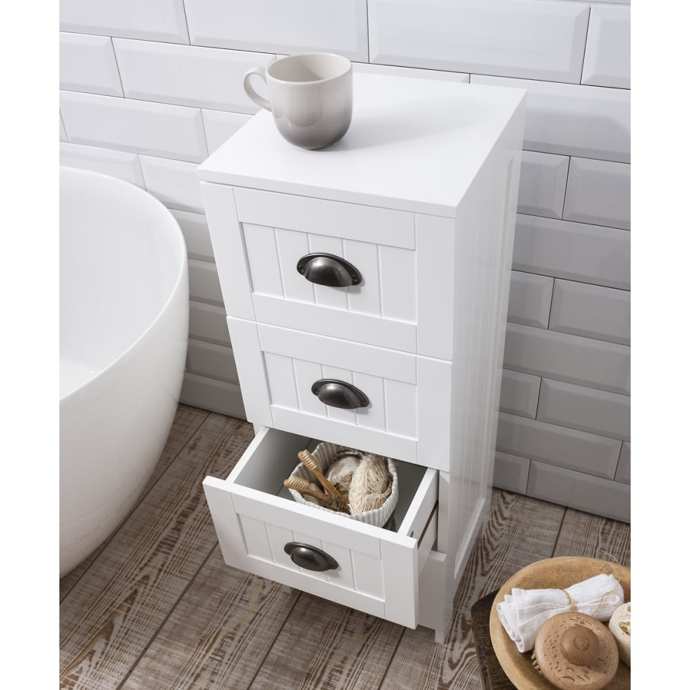 4 Drawer Stow Bathroom Cabinet In White Noa Nani intended for measurements 1000 X 1000