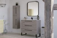 40 Inch Modern Bathroom Vanity Cabinet Dakota Chicago Grey Oak within measurements 1200 X 840