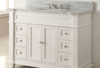 48 Italian Carrara Marble Top Kerianne Bathroom Sink Vanity Cabinet pertaining to sizing 992 X 1024