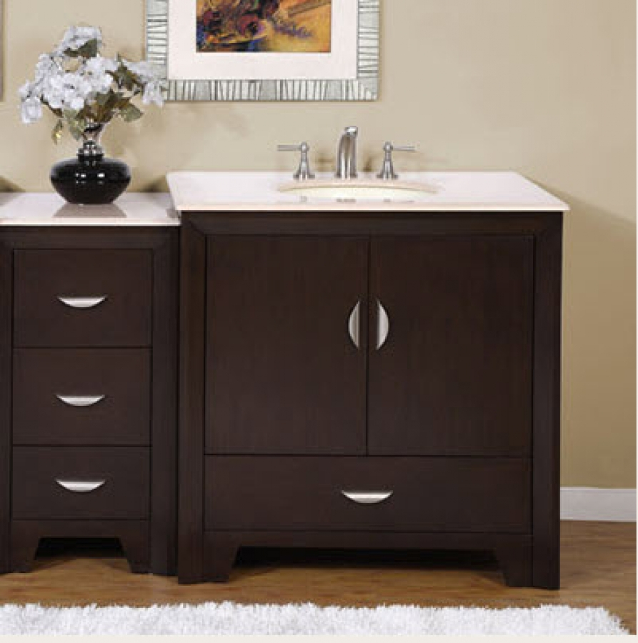 54 Inch Modern Single Bathroom Vanity Custom Options with regard to size 893 X 900