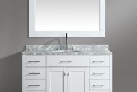 54 Inch Single Sink Bathroom Vanity Set White Finish With White for measurements 1536 X 1647