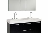 5425 Inch Black Modern Double Sink Bathroom Vanity With Medicine in dimensions 900 X 900