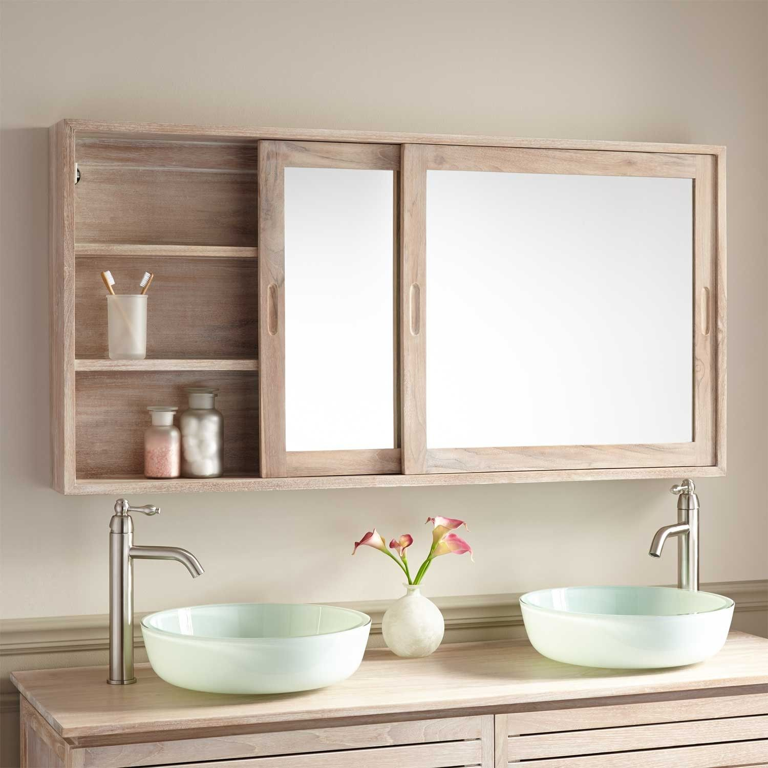 55 Wulan Teak Medicine Cabinet Bathroomshelving Bathroom Mirror for proportions 1500 X 1500