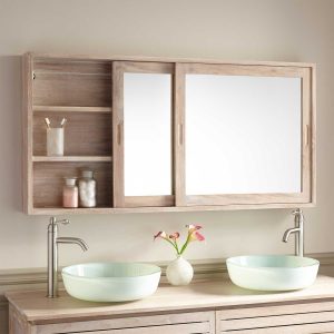55 Wulan Teak Medicine Cabinet Bathroomshelving Bathroom Mirror with proportions 1500 X 1500