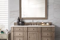 60 Inch Single Sink Bathroom Vanity Whitewashed Walnut Finish regarding measurements 800 X 1199