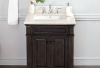 Abel 28 Inch Distressed Single Sink Bathroom Vanity Marble Top with regard to size 1000 X 1000