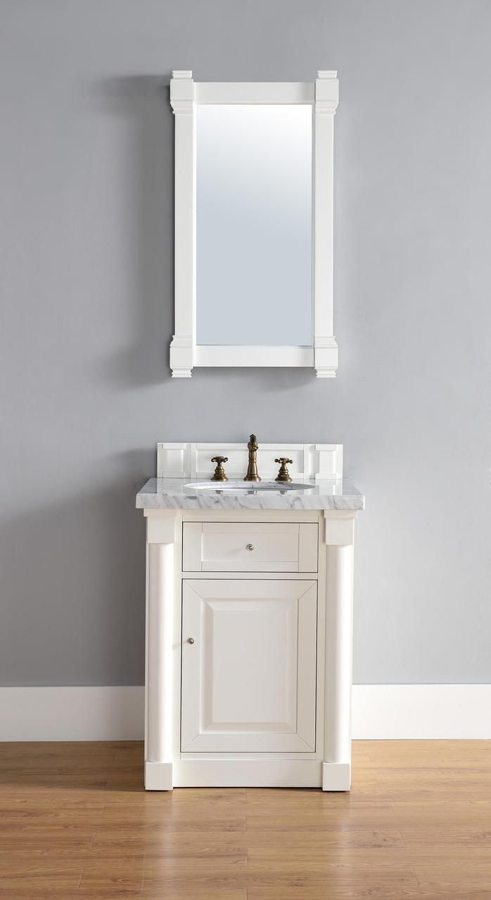 Abstron 26 Inch White Finish Single Sink Bathroom Vanity Optional within dimensions 698 X 1280