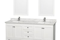 Acclaim 72 White Bathroom Vanity Set Four Functional Doors Six pertaining to measurements 1000 X 1000