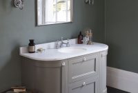 Add A Touch Of Colour With Our Dark Olive Curved Vanity Unit With in sizing 1339 X 1872