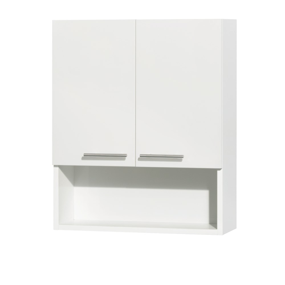Amare Bathroom Wall Cabinet Wyndham Collection Glossy White for proportions 1000 X 1000