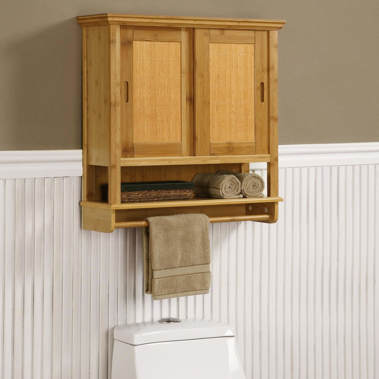 Ameriwood Bamboo Wall Cabinet At Hayneedle Free Standing Corner pertaining to sizing 1287 X 1287