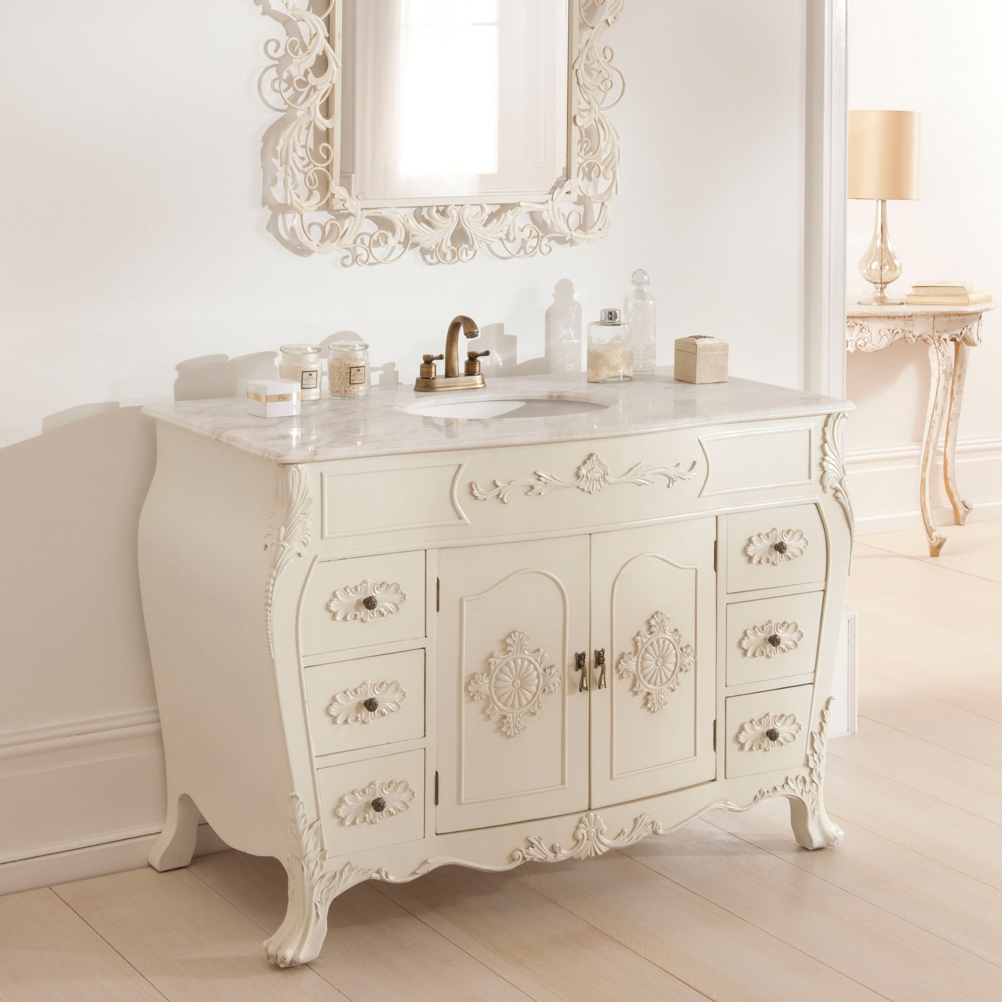 Antique French Vanity Unit Shab Chic Bathroom Furniture within sizing 2000 X 2000