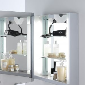 Astro Livorno Shaver 0637 Illuminated Mirror Cabinet Shaver Socket 2 regarding proportions 2040 X 2042