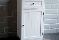 Bathroom Cabinet 1 Door 1 Drawer Freestanding Storage Unit Wood with sizing 1800 X 1800