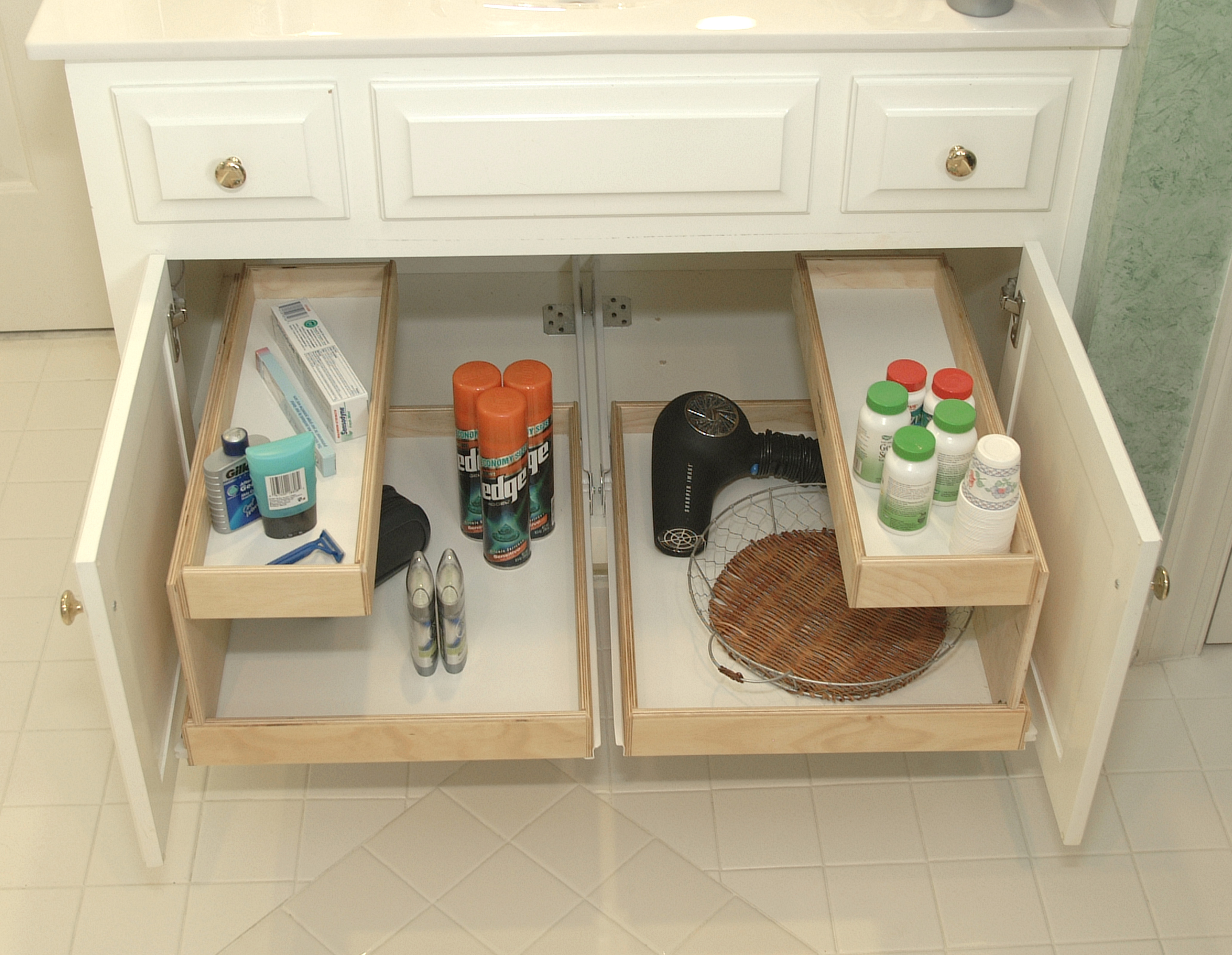 Bathroom Cabinet Shelves Attractive Pull Out Shelving For Cabinets within sizing 4130 X 3200
