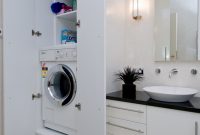 Bathroom Laundry Combo Why Not Have Them Together To Save Space regarding sizing 2592 X 3872
