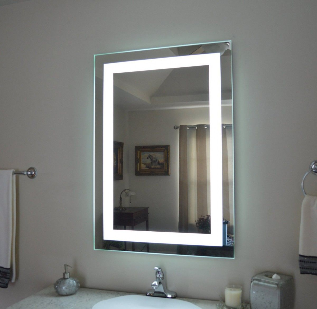 Bathroom Mirror With Light And Storage Master Bathroom Ideas throughout size 1200 X 1170