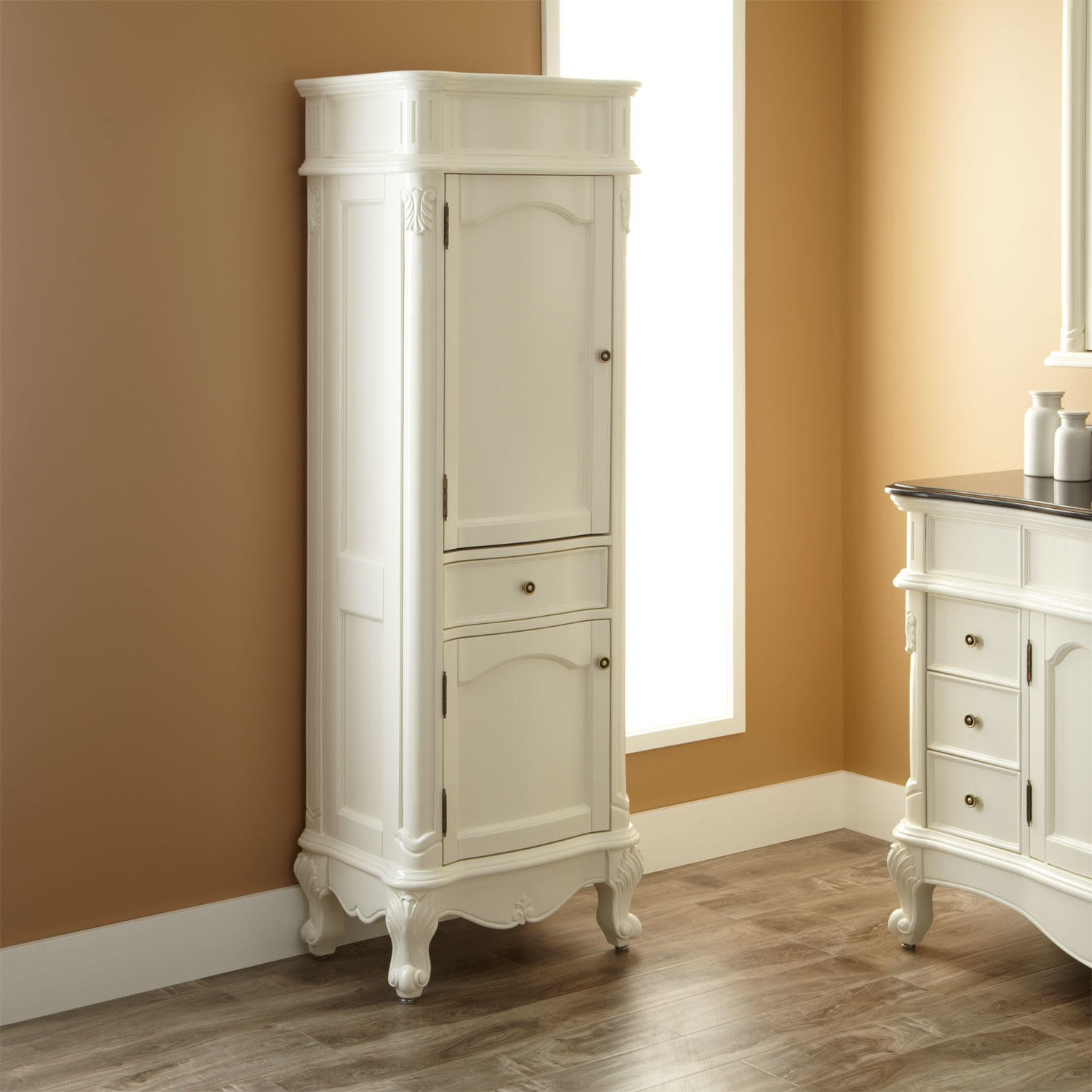 Bathroom Slimline Bathroom Storage White Wood Bathroom Wall Cabinet intended for proportions 1500 X 1500