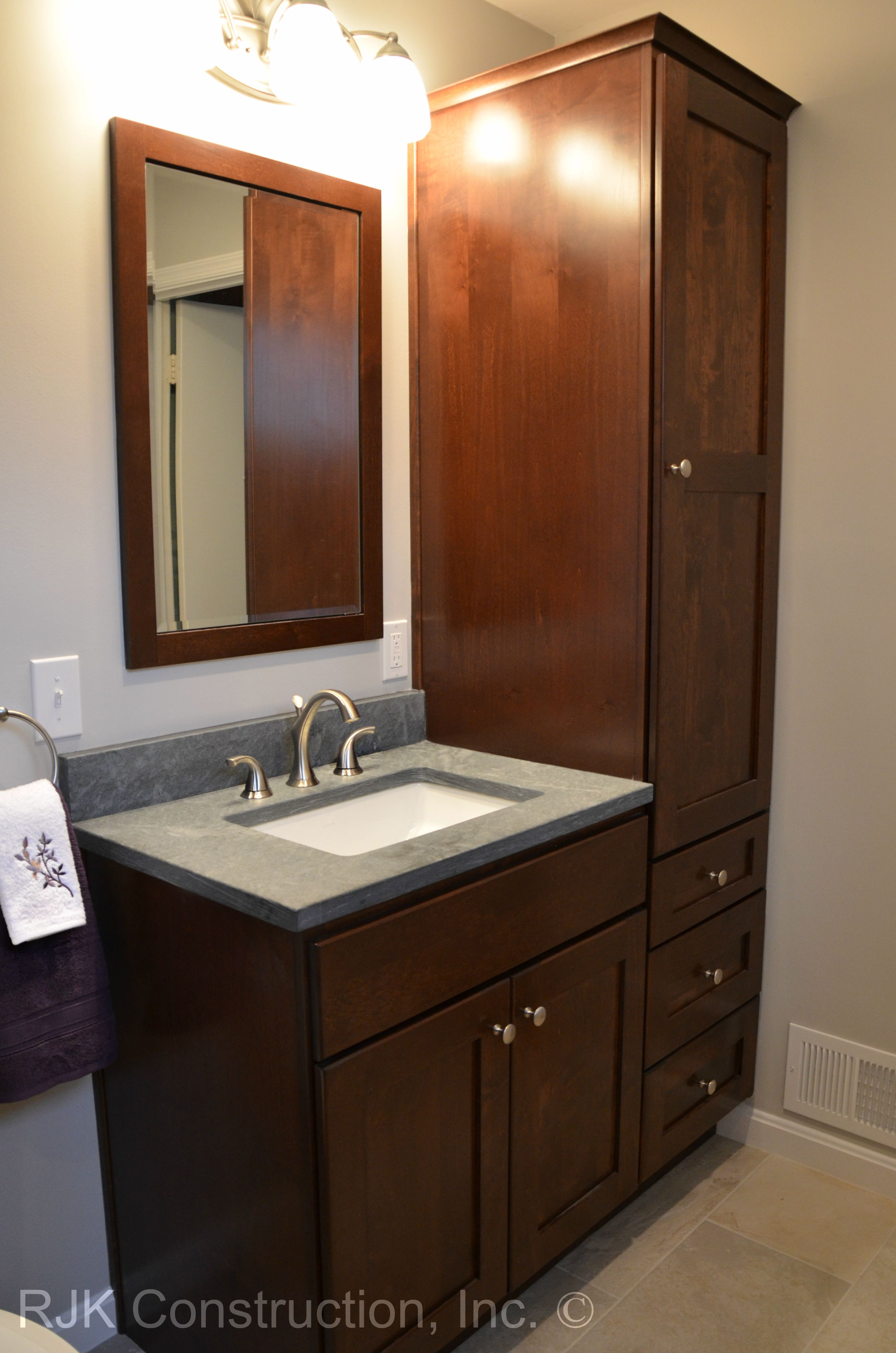 Bathroom Vanity With Side Cabinet Airpodstrapco pertaining to sizing 3051 X 4607