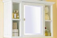 Bathroom Wall Cabinets Distressed White Cabinet Bathroom Cabinet within size 1024 X 866