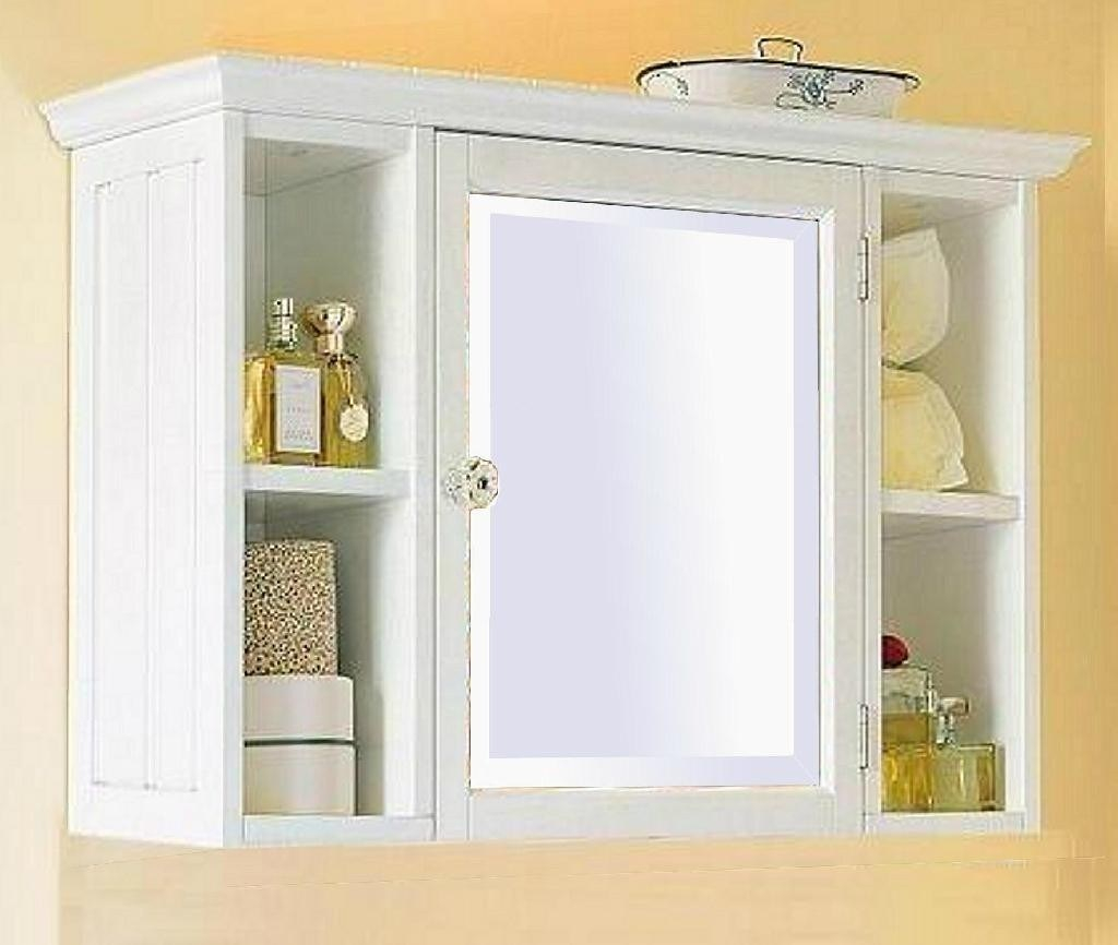 Bathroom Wall Cabinets Distressed White Cabinet Bathroom Cabinet within size 1024 X 866