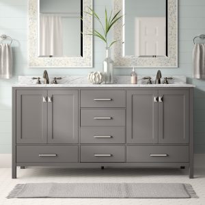 Beachcrest Home Newtown 72 Double Bathroom Vanity Set Reviews with regard to proportions 2000 X 2000