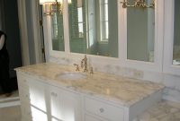 Best Color For Granite Countertops And White Bathroom Cabinets inside proportions 1024 X 768