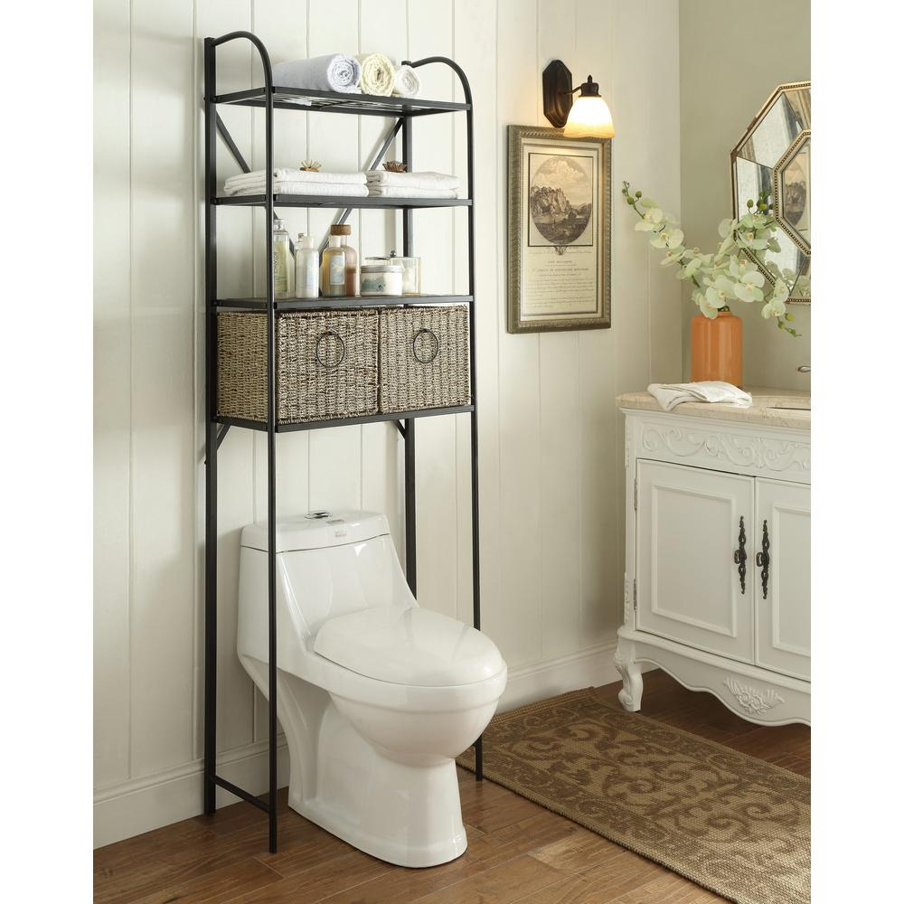 Brown Over The Toilet Storage Bathroom Cabinets Storage The with regard to proportions 1000 X 1000