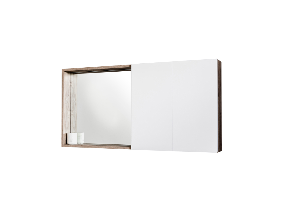 Cibo Habitat Mirror Cabinet 1200mm From Reece with measurements 1200 X 900