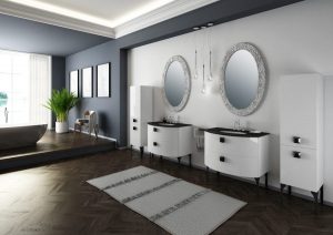 Classic Bathroom Cabinet In Lacquered Wood Idfdesign throughout dimensions 1200 X 849