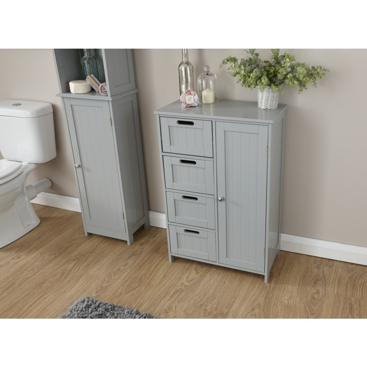 Colonial Multi Bathroom Storage Cabinet Grey Or White Home Done for measurements 1200 X 1200