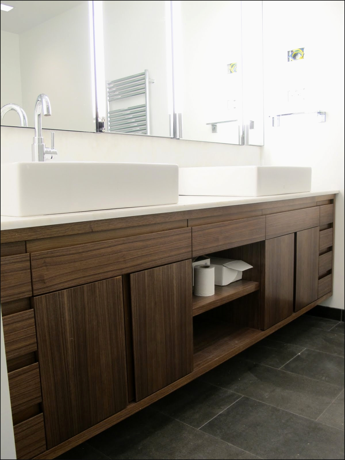 Custom Bathroom Vanity Cabinets Awesome Amazing Brown Solid Plywood with size 1200 X 1600