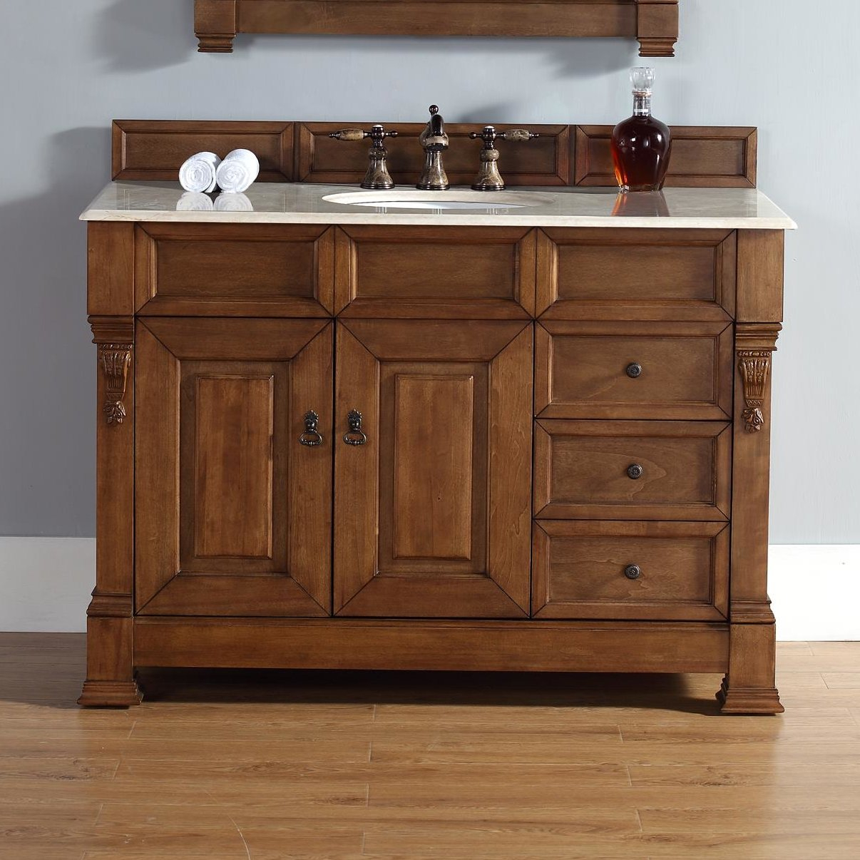 Dar Home Co Bedrock 48 Single Country Oak Bathroom Vanity Set with regard to measurements 1206 X 1206