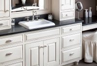 Dark Bathroom Cabinets With White Countertops Home Design Ideas regarding dimensions 1000 X 1000