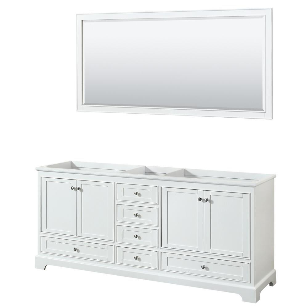 Deborah 79 In Double Bathroom Vanity Cabinet Only With 70 In within size 1000 X 1000