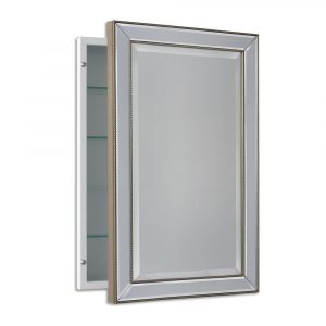 Deco Mirror 16 In W X 26 In H X 5 In D Framed Single Door inside measurements 1000 X 1000