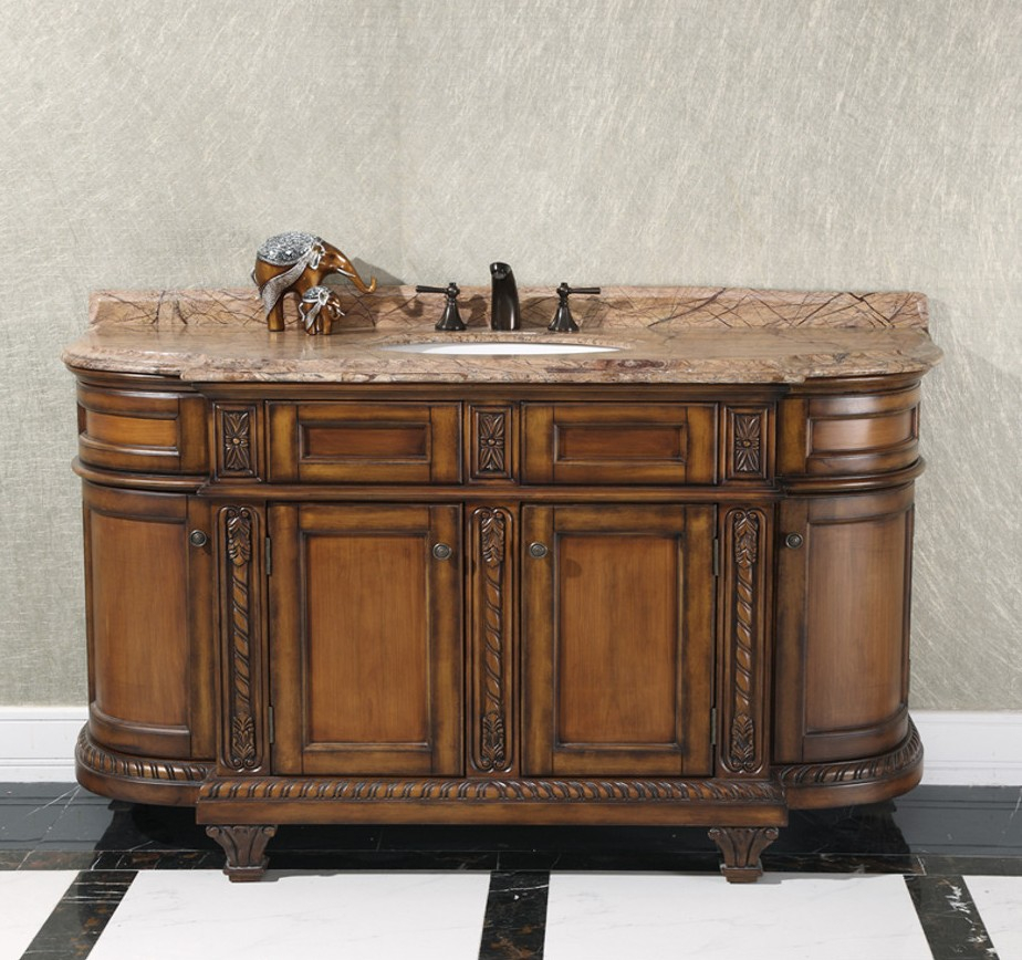 Decorative Executive 60 Inch Bathroom Vanity Cabinet with dimensions 924 X 868