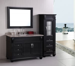 Design Element Hudson Single 48 Inch Transitional Bathroom Vanity inside size 1500 X 1321