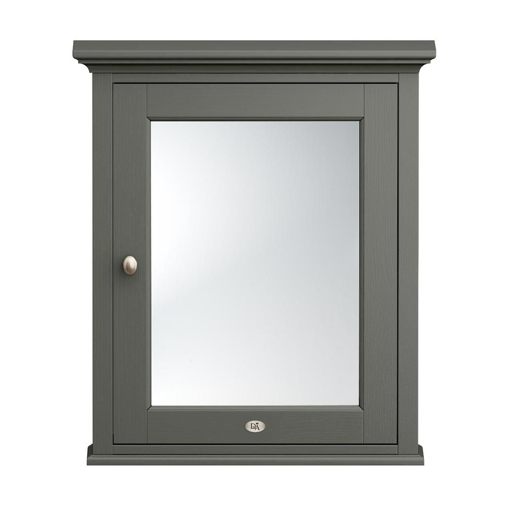 Downton Abbey Traditional Mirror Cabinet 650mm Wide Charcoal for size 1000 X 1000