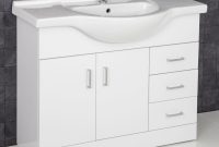 Essence White Gloss Bathroom Sink Cabinet 1050mm Width intended for size 1000 X 1000