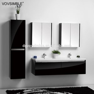 Floating Bathroom Vanity Cabinethigh Gloss Black Finish Bathroom throughout sizing 1000 X 1000