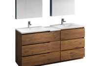 Fresca Lazzaro 72 In Modern Double Bathroom Vanity In Rosewood With inside measurements 1000 X 1000