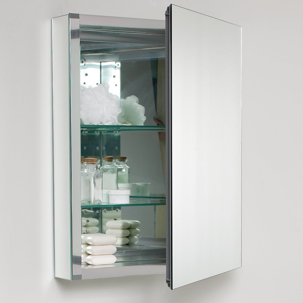 Fresca Wide Medicine Cabinet With Mirrors Mirrored Bathroom Cabinets within sizing 1000 X 1000
