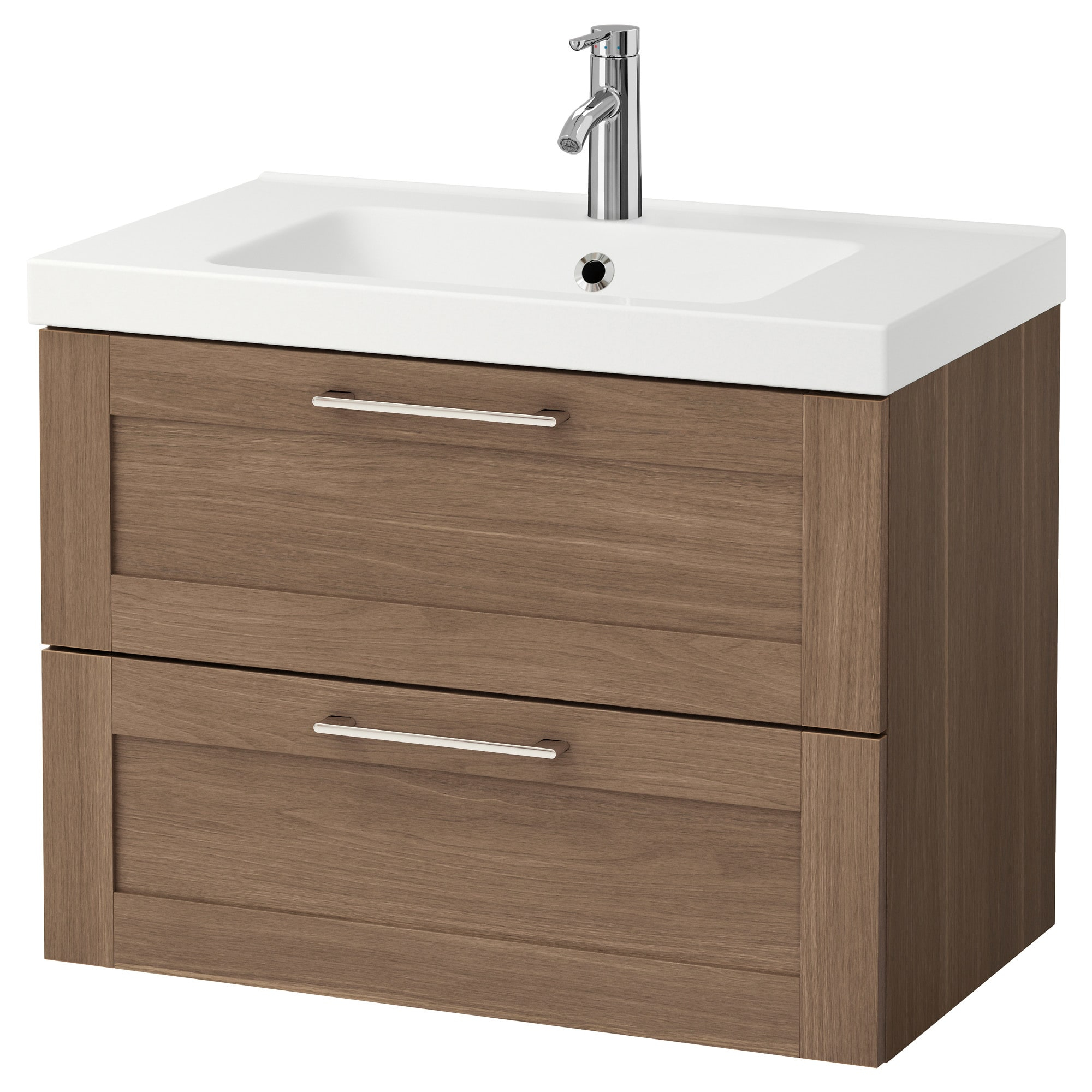 Godmorgon Odensvik Sink Cabinet With 2 Drawers High Gloss Gray within size 2000 X 2000