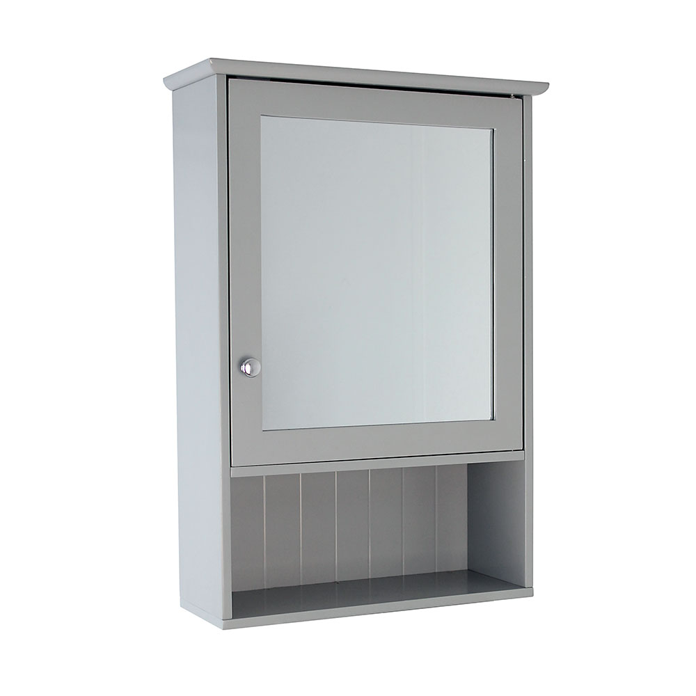 Grey Bathroom Single Mirrored Cabinet House Homestyle with measurements 1000 X 1000