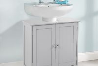Grey Under Sink Basin Cabinet Cupboard Bathroom Furniture Storage within measurements 1500 X 1500