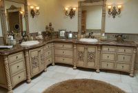 Handmade Custom Faux Finish Master Bathroom Cabinets Westend with regard to proportions 1805 X 1200