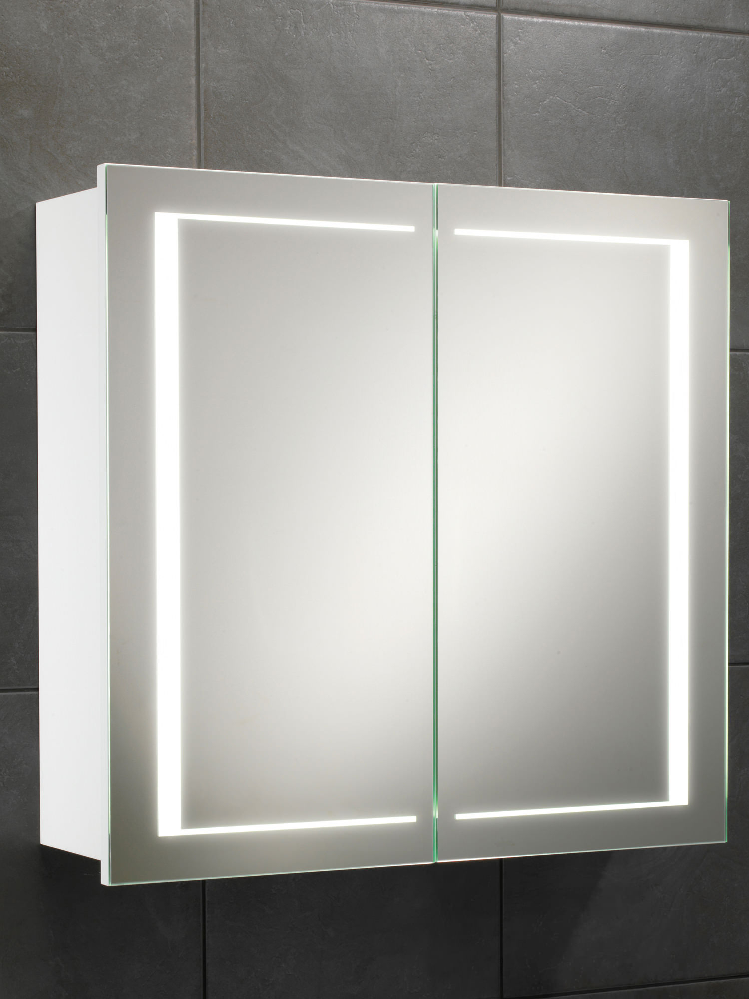 Hib Colorado Double Door Led Illuminated Cabinet 600 X 630mm within sizing 1500 X 2000